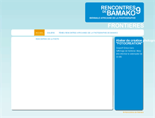 Tablet Screenshot of 2009.rencontres-bamako.com